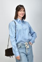 Ami Paris blouse Classic USH161.CO0063 blauw - thumbnail