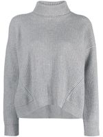 Peserico pull en laine mélangée à col roulé - Gris