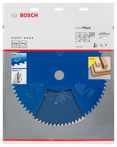 Bosch Accessories Expert for Wood 2608644081 Cirkelzaagblad 315 x 30 x 1.8 mm Aantal tanden: 72 1 stuk(s)