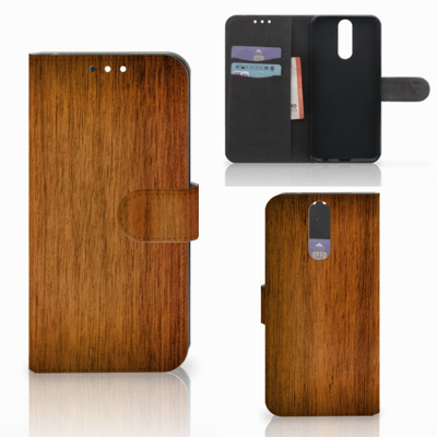 Huawei Mate 10 Lite Book Style Case Donker Hout