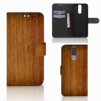Huawei Mate 10 Lite Book Style Case Donker Hout