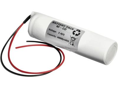 Emmerich 24D4000S Accu voor noodverlichting Kabel 2.4 V 4000 mAh