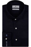 Thomas Maine Tailored Fit Jersey shirt Marine, Effen