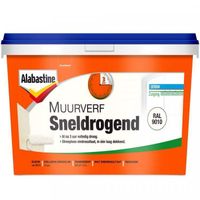 Alabastine Sneldrogende Muurverf Ral9010 5L - 5256774 - 5256774 - thumbnail