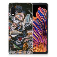 Samsung Xcover Pro Siliconen Hoesje met foto Badges - thumbnail