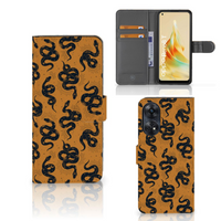 Telefoonhoesje met Pasjes voor OPPO Reno8 T 4G Snakes