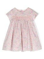 Bonpoint robe en coton à fleurs - Rose