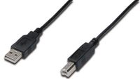 ASSMANN Electronic AK-300102-030-S USB-kabel 3 m USB 2.0 USB A USB B Zwart - thumbnail