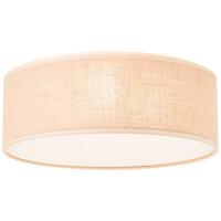 Brilliant Plafondlamp Aniela 38 cm wit/naturel, metaal/textiel, 2 x A60, E27, 40 W