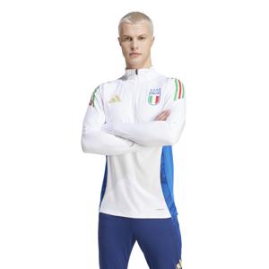 adidas Italië Trainingstrui 1/4-Zip 2024-2026 Wit Blauw Goud