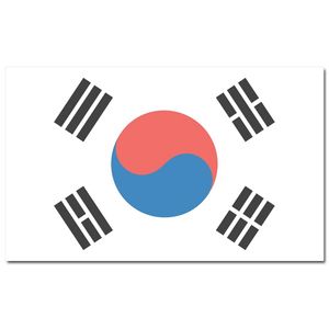 Vlag Zuid Korea 90 x 150 cm feestartikelen