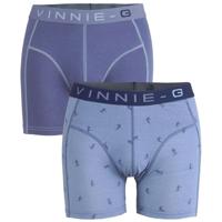 Vinnie-G boxershorts Ski Blue - Print 2-pack -XL