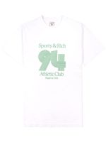 Sporty & Rich t-shirt en coton à imprimé 94 Athletic Club - Blanc