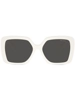 Miu Miu Eyewear lunettes de soleil carrées Glimpse - Blanc - thumbnail