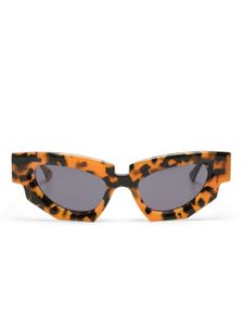 Kuboraum lunettes de soleil à effet écailles de tortue - Orange