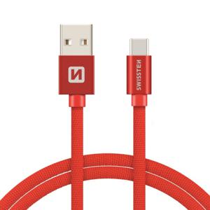 Swissten USB-C naar USB-A Kabel 2M Rood