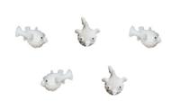 Safari speelset Lucky Minis kogelvissen 2,5 cm wit 192 delig