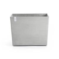 Ecopots Paris Bloempot Met Wielen B 85 x D 40 cm - Witgrijs