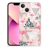 iPhone 13 mini TPU Hoesje Flamingo Triangle - thumbnail