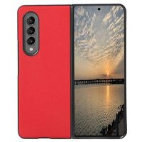 Samsung Galaxy Z Fold4 Getextureerde Hybrid Case - Rood - thumbnail