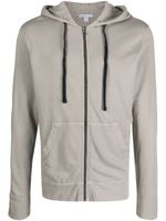 James Perse hoodie en coton zipé - Gris