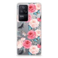 Xiaomi Poco F4 TPU Case Butterfly Roses - thumbnail