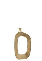 J-Line Vaas Ovaal Aluminium Goud Large