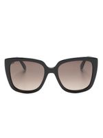 Moschino Eyewear lunettes de soleil à monture papillon - Noir - thumbnail