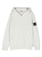 Stone Island Junior hoodie en coton à logo Compass - Gris - thumbnail