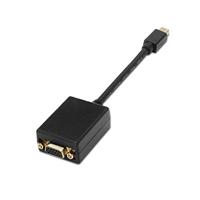 AISENS A125-0135 - kabel-interface/adapter (Mini DisplayPort, VGA, male connector/vrouwelijke connector, 0,15 m, zwart)