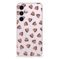 TPU bumper voor Samsung Galaxy S24 Plus Poep Emojis - thumbnail