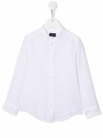 Fay Kids chemise boutonnée à design sans col - Blanc