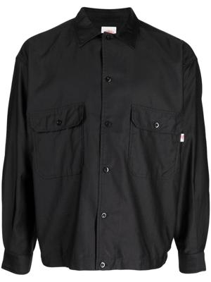 Danton chemise boutonnée à poches poitrine - Noir