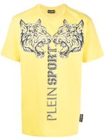 Plein Sport t-shirt à imprimé graphique - Jaune