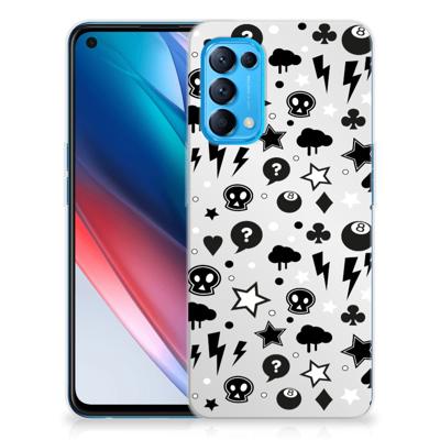 Silicone Back Case OPPO Find X3 Lite | Reno5 5G Silver Punk Silicone Back Case OPPO Find X3 Lite | Reno5 5G Silver Punk