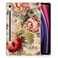 Siliconen Hoesje voor Samsung Galaxy Tab S9 Bloemen