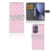 Xiaomi 12 Pro Portemonnee Hoesje Flowers Pink DTMP - thumbnail