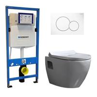 Geberit UP 320 Toiletset – Inbouw WC Hangtoilet Wandcloset – Daley Flatline Geberit Sigma-01 Wit