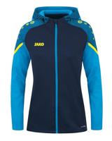 JAKO - Prestatiejack Met Capuchon, Dames, Marine/Jako-Blauw, 40