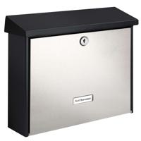 BURG-WÄCHTER Brievenbus London 6867 B+S roestvrij staal zilverkleurig