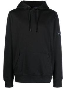 Calvin Klein Jeans hoodie en coton à patch logo - Noir