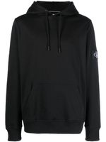 Calvin Klein Jeans hoodie en coton à patch logo - Noir