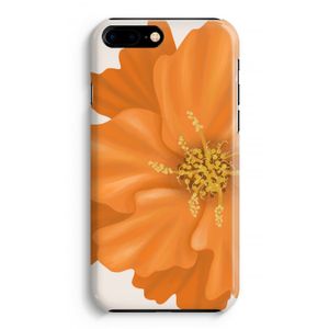 Orange Ellila flower: Volledig Geprint iPhone 7 Plus Hoesje