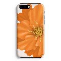 Orange Ellila flower: Volledig Geprint iPhone 7 Plus Hoesje