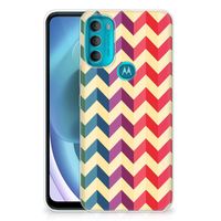 Motorola Moto G71 5G TPU bumper Zigzag Multi Color