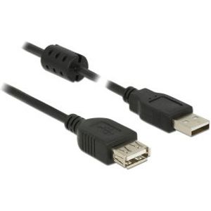 Delock 84886 Verlengkabel USB 2.0 Type-A male > USB 2.0 Type-A female 3,0 m zwart