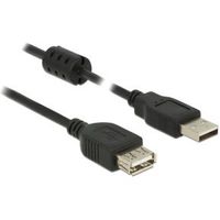 Delock 84886 Verlengkabel USB 2.0 Type-A male > USB 2.0 Type-A female 3,0 m zwart - thumbnail