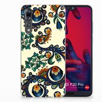 Siliconen Hoesje Huawei P20 Pro Barok Flower - thumbnail