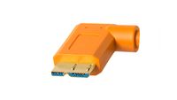 Tether Tools USB-kabel USB-A stekker, USB-micro-B 3.0 stekker 4.60 m Oranje 90° haaks naar rechts CU61RT15-ORG - thumbnail