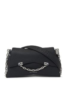 Karl Lagerfeld petit sac porté épaule K/Seven en cuir - Noir